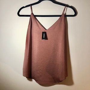 Express Rose Gold Tank Top NWT